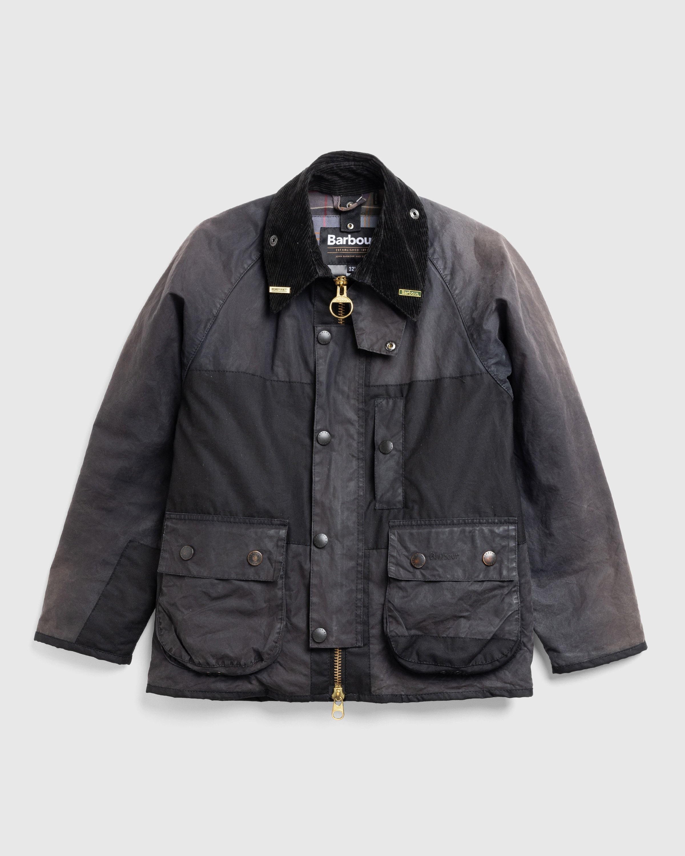 Barbour x Highsnobiety – Re-Loved Bedale Jacket Size 32 (XS) Gray